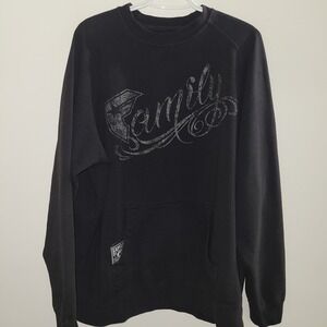 Y2K Famous Stars And Straps Family Sweatshirt Men's Size XL Black